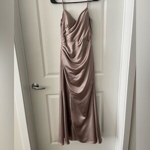 Champagne Satin Gown